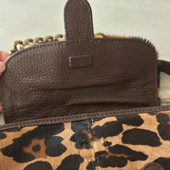 NWOT J Crew calf hair leopard bag - Picture 5 of 9